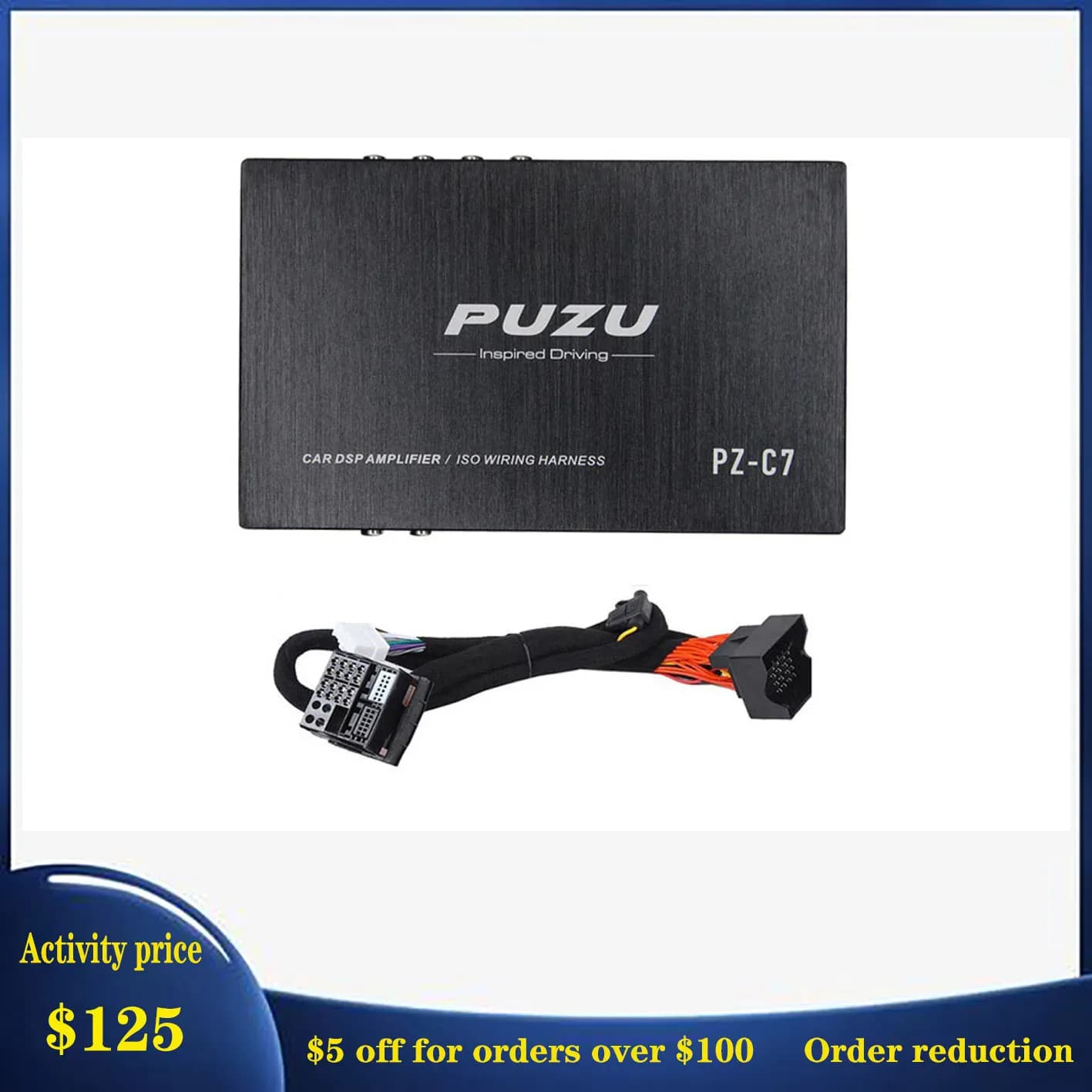 Ampli DSP voiture PZ-C7 4 canaux Bluetooth