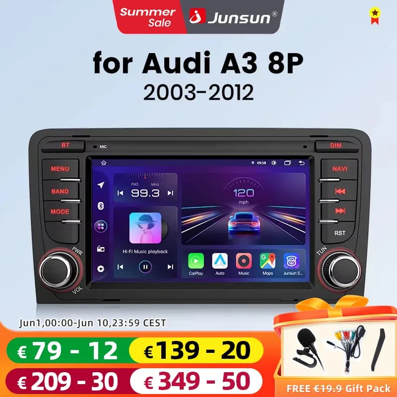 Autoradio tactile 7″ CarPlay & Android Auto sans fil