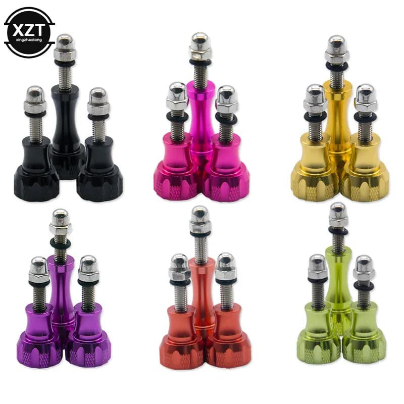 Vis de boulon de bouton de pouce en aluminium, 3 pièces