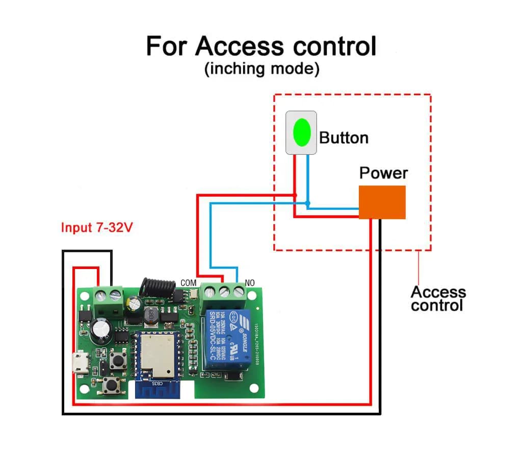 Commutateur wifi Tuya Smart Life DC 5V 12v 24v 32v 220v