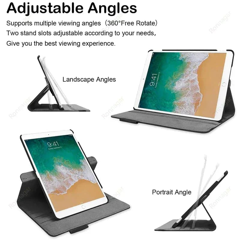 360 °   Étui rotatif pour iPad Air 3 10.5 pouces Pro10.5