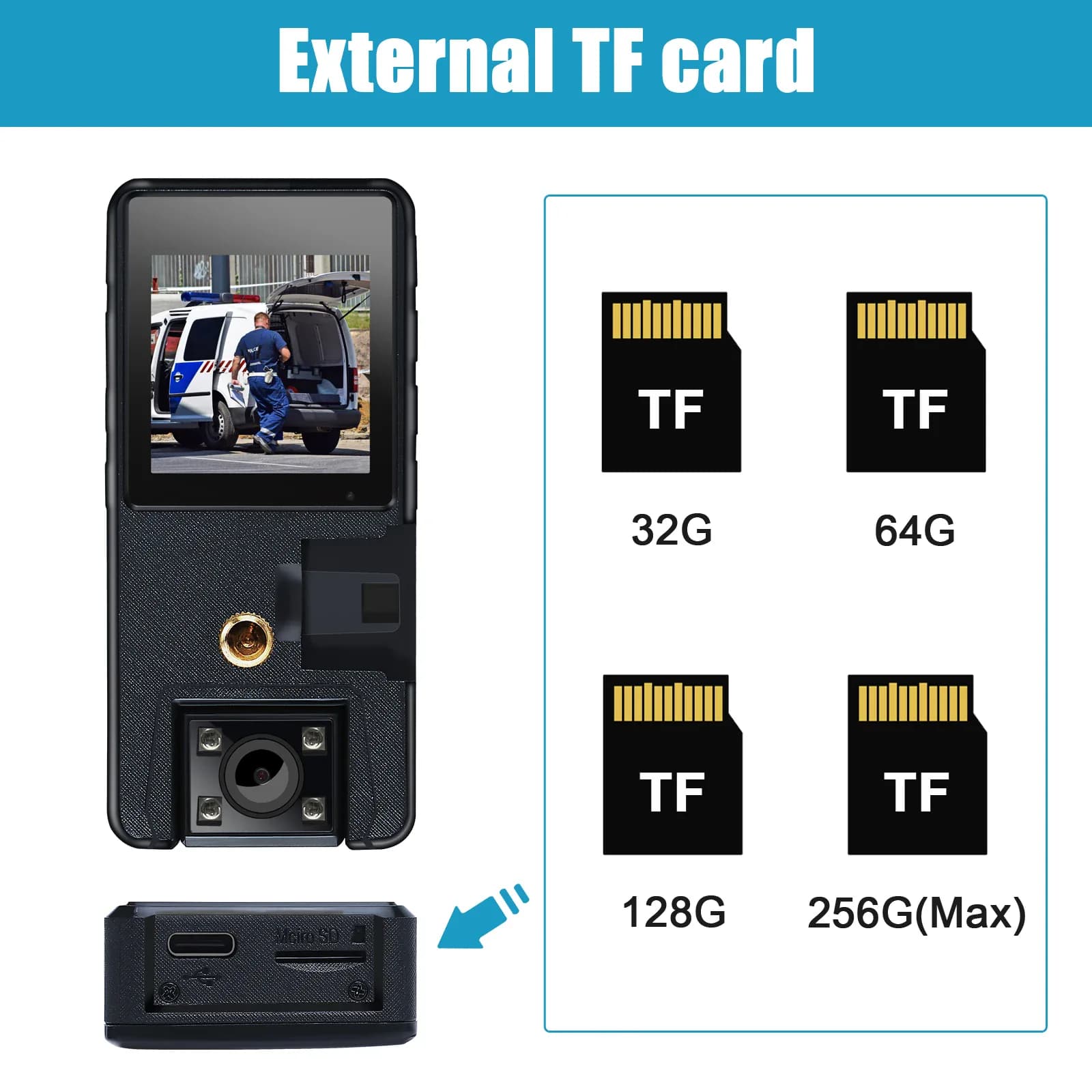 Vandlion A39 Full 1080P HD Mini caméra 3000mAh caméscope