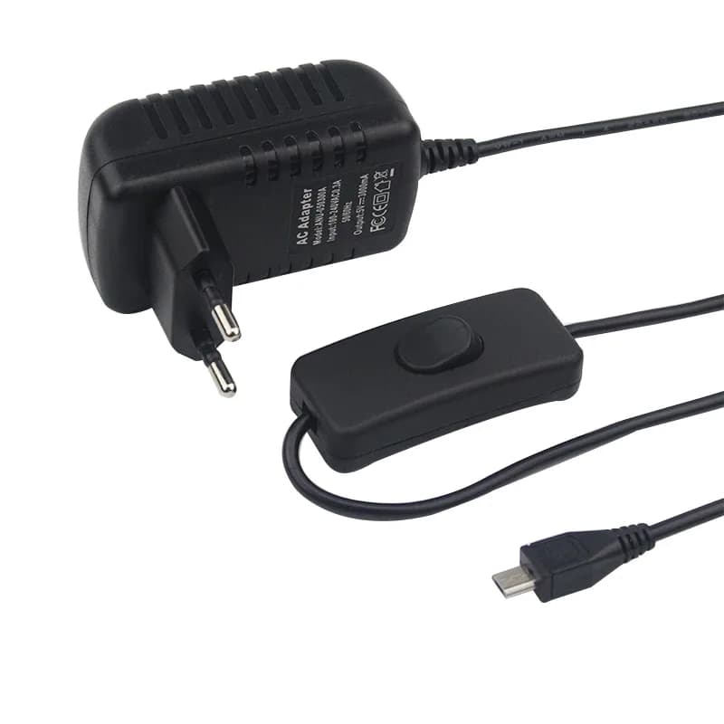 5V 3A Raspberry Pi 3 modèle B + alimentation Port Micro USB