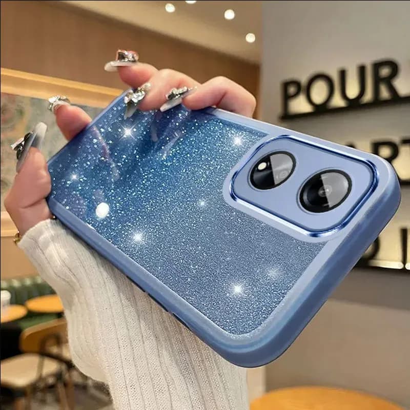 Nouvelle coque de protection en silicone scintillante pour