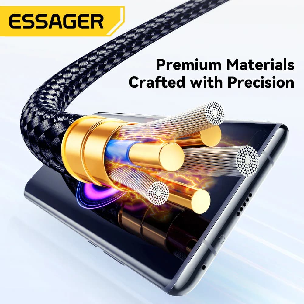 Essager 120W câble USB Type C charge rapide 6A USB C