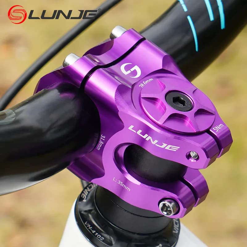 Tige de vélo de montagne CNC 31.8mm, vélo de route vtt