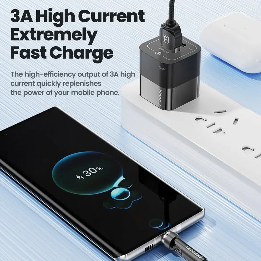 Toocki-Câble Micro USB/Type-C magnétique rotatif à 540 °