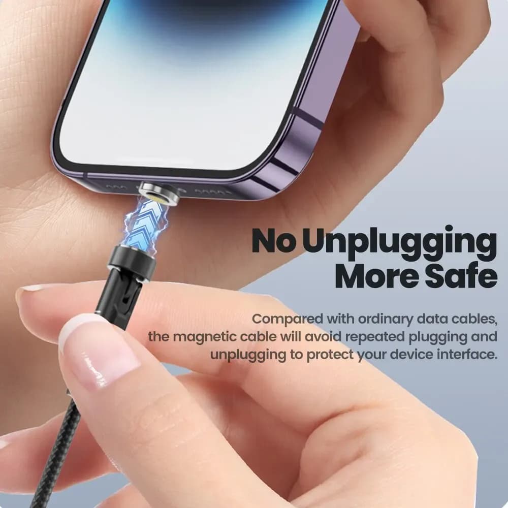 Toocki-Câble Micro USB/Type-C magnétique rotatif à 540 °