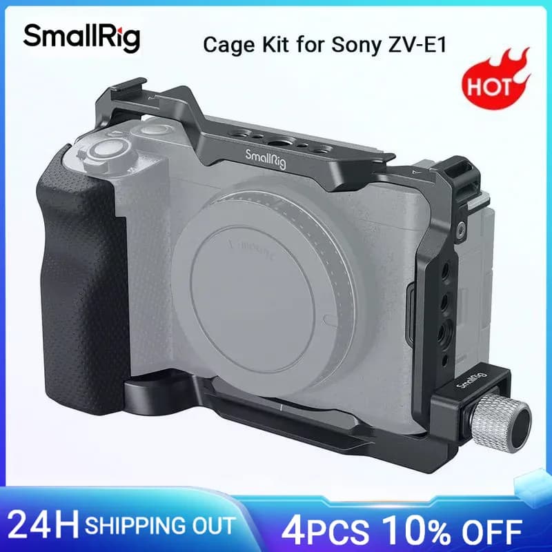 Kit de Cage SmallRig ZV-E1 avec poignée en Silicone et