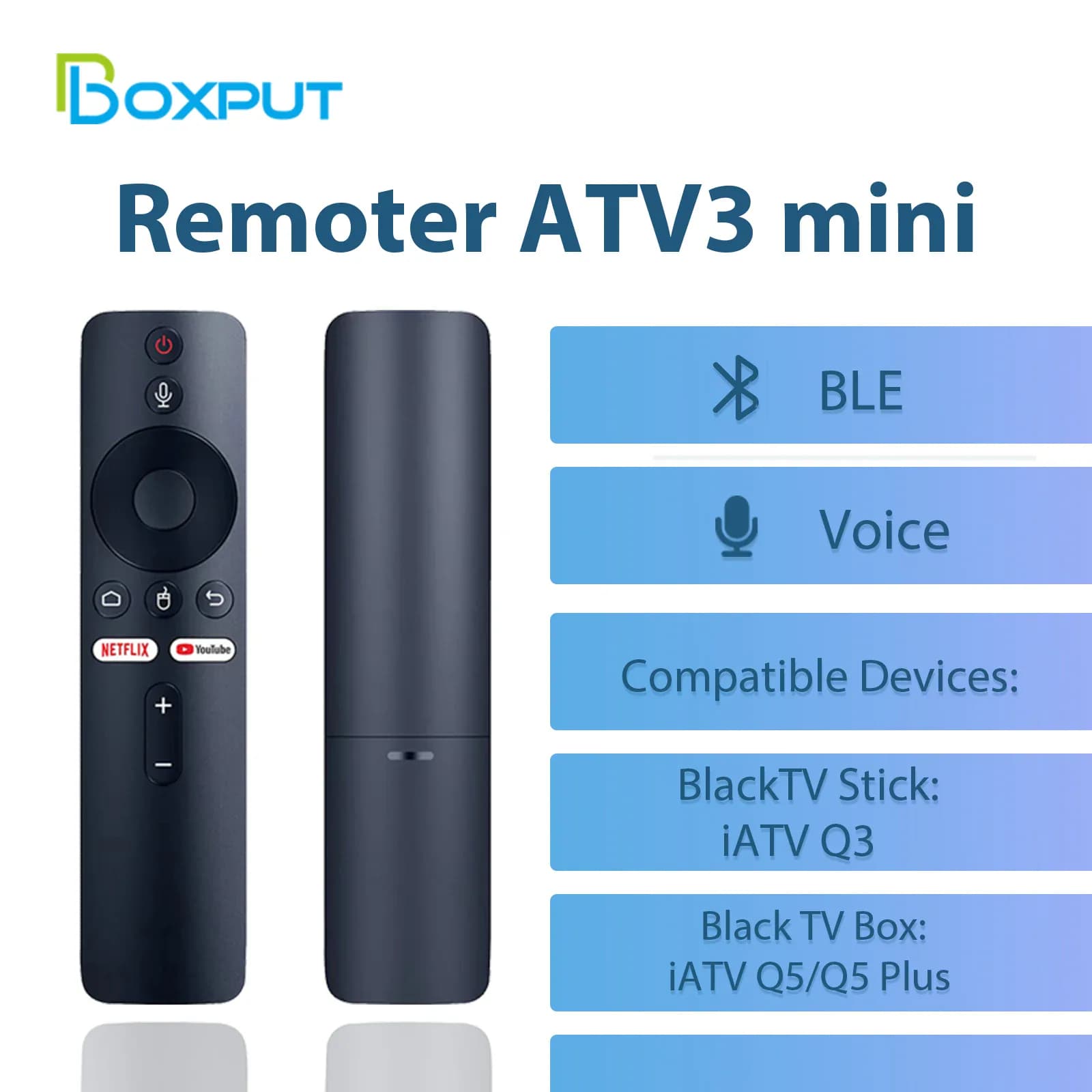 Télécommande vocale Boxput Remoter ATV3 Mini Air Mouse