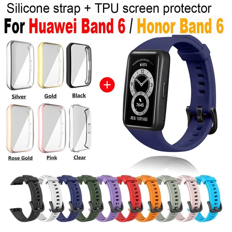 Bracelet silicone de rechange pour Huawei et Honor Band 6