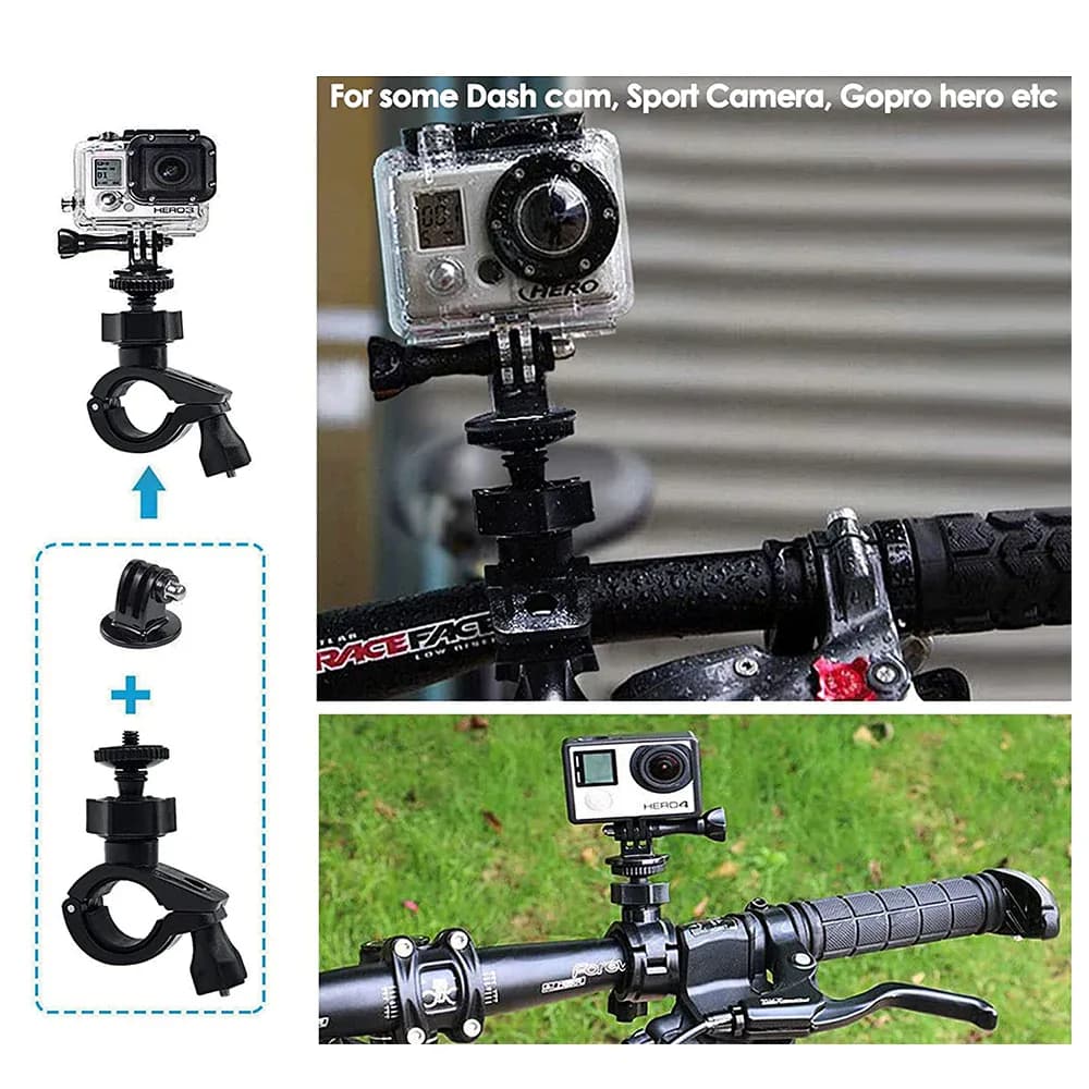 Support de pince de guidon pour moto et vélo, pour GoPro