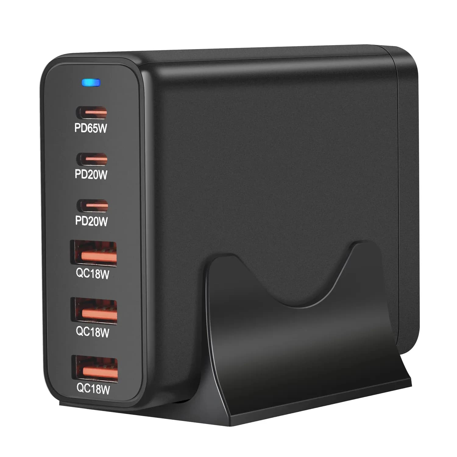 120W GAN Multi USB Station de charge 6 ports Hub Type C
