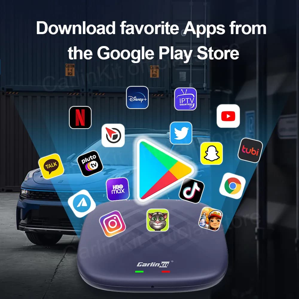 CarlinKit-Android 13 Wireless CarPlay AI TV Box, QCM6125