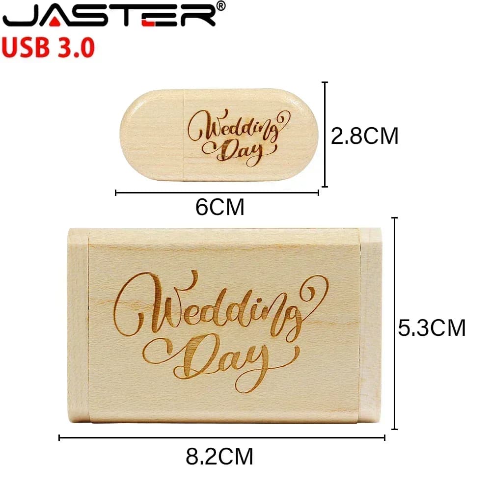 Clés USB 3.0 en bois, lot de 10
