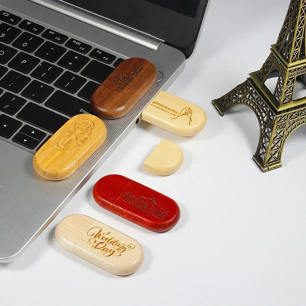 Clés USB 3.0 en bois, lot de 10