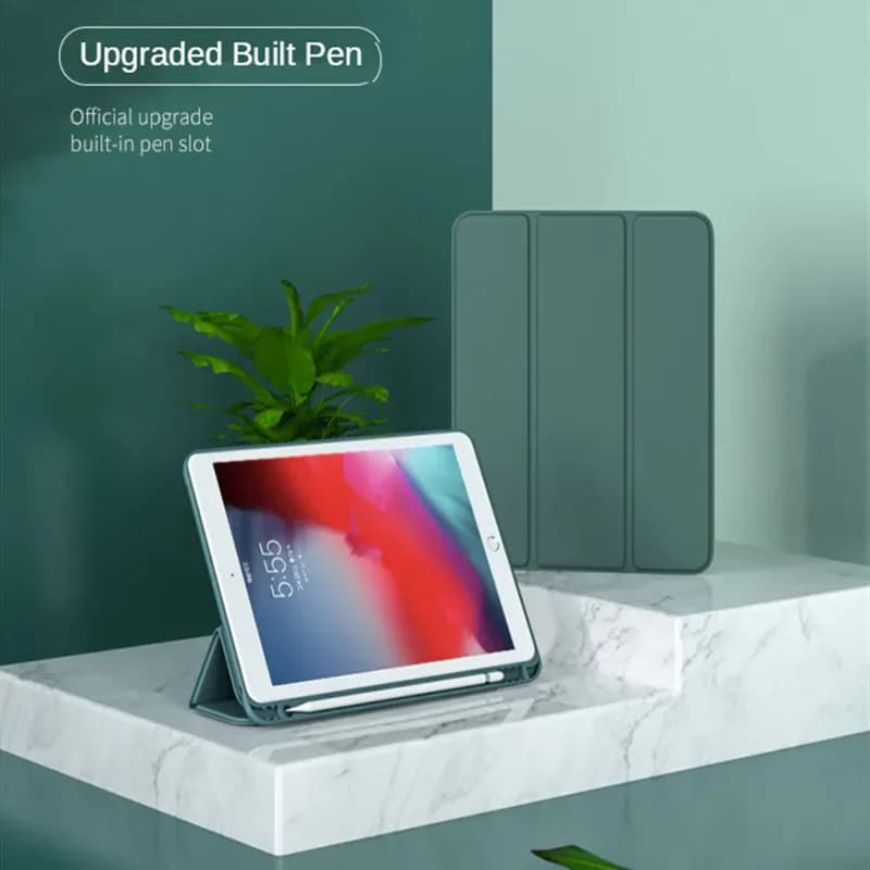 Coque intelligente avec porte-crayon, pour iPad 10.2