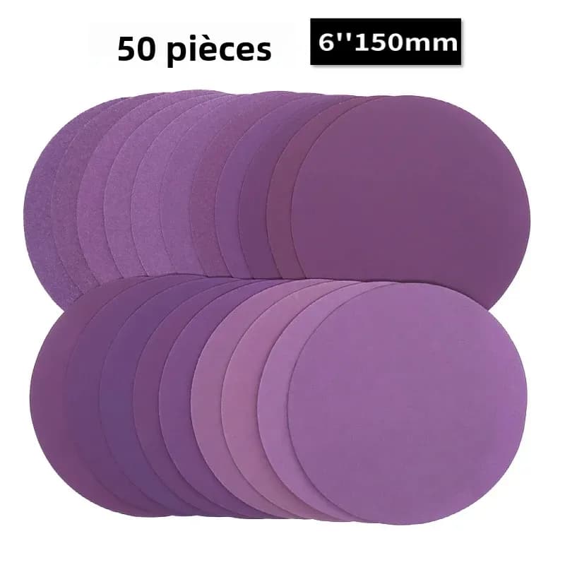 Disques de ponçage auto-agrippants 150 mm anti-colmatage