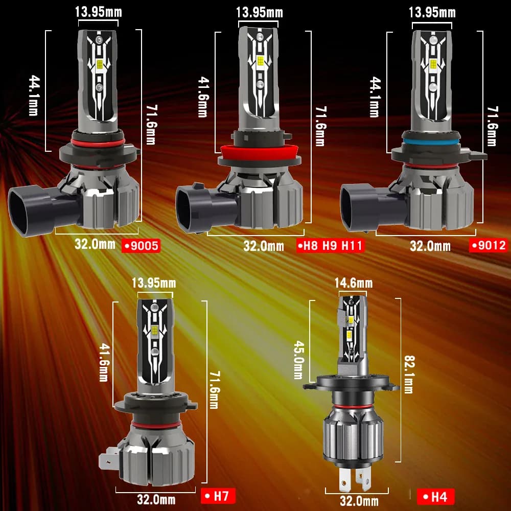 2x HIR2 9012 Canbus sans erreur H11 H8 LED blanc LED