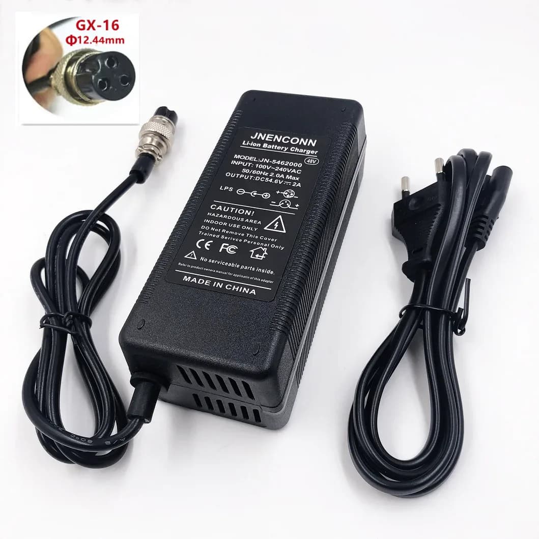 Chargeur de batterie au Lithium 54.6V 2A 48V 13S Kugoo G1