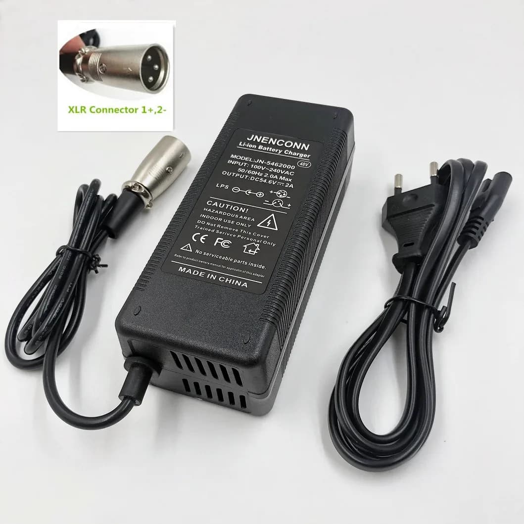 Chargeur de batterie au Lithium 54.6V 2A 48V 13S Kugoo G1