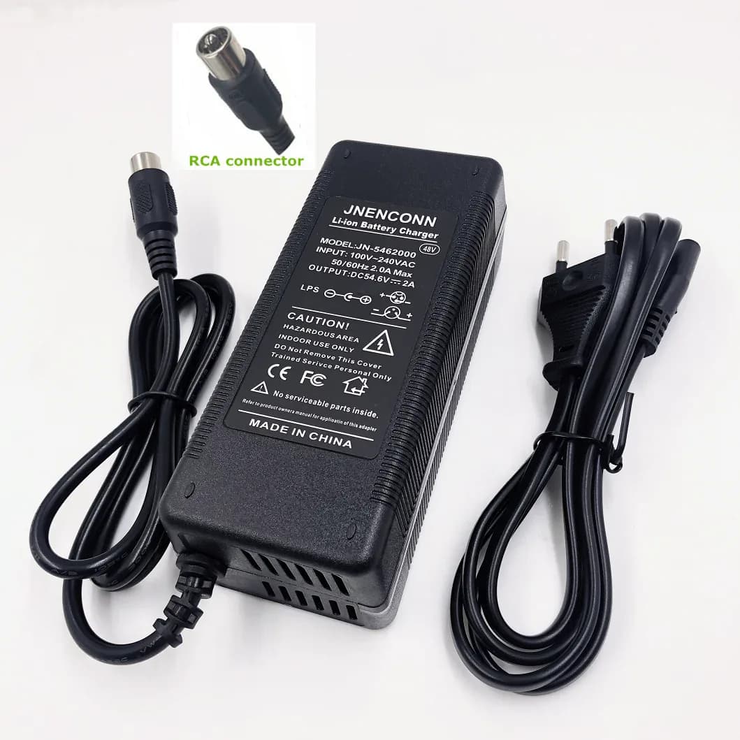 Chargeur de batterie au Lithium 54.6V 2A 48V 13S Kugoo G1