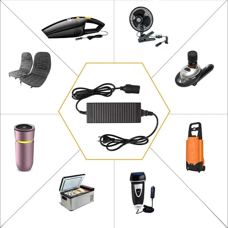 Adaptateur d'alimentation de voiture, convertisseur AC à DC