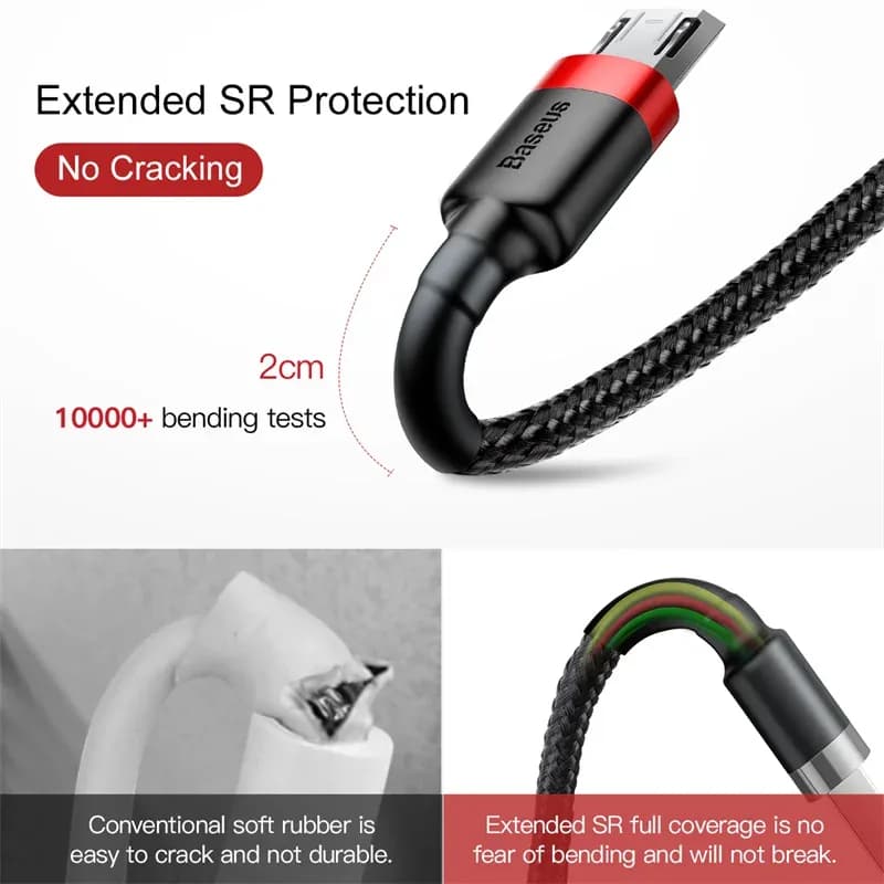Baseus USB Micro câble Charge rapide 3.0 câble Charge