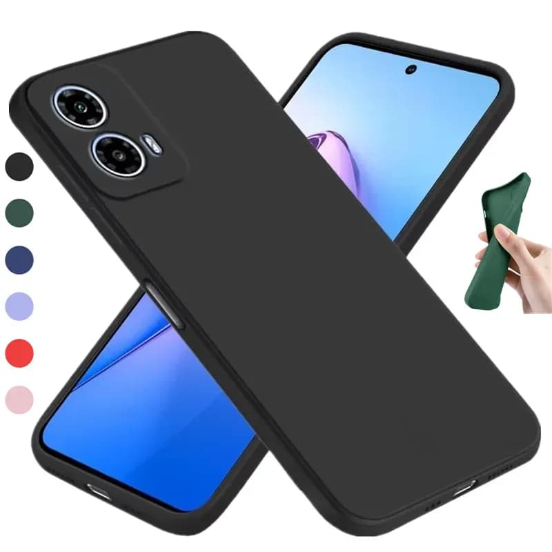 Coque en Silicone liquide Flexible pour Motorola Moto G05