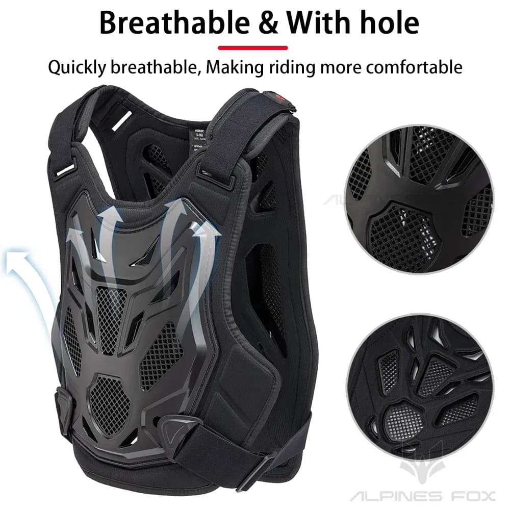 Gilet d'armure de motocross toutes saisons, protection du