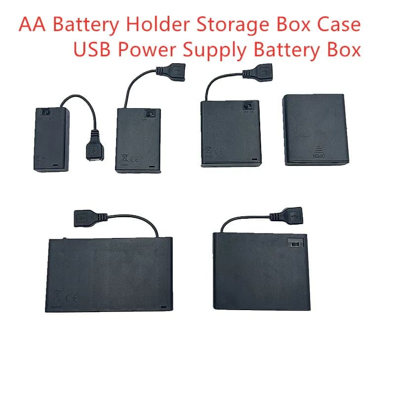 Portable Mini 2 3 4 6 8 x AA support de batterie boîte de