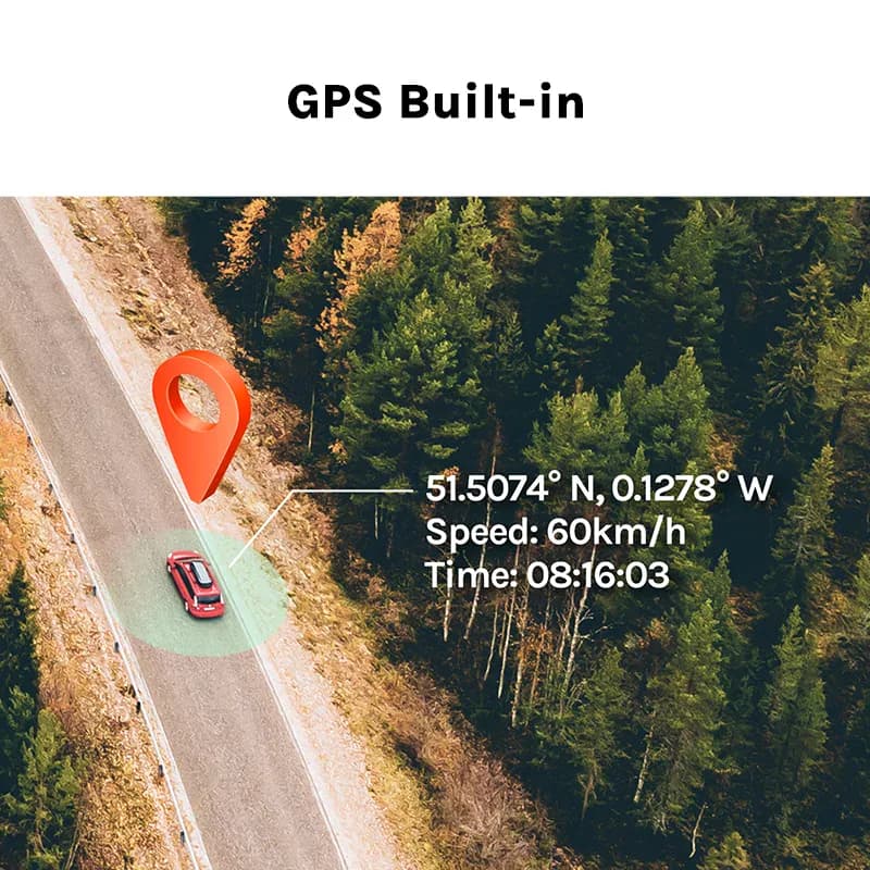 70mai-Caméra avant DVR de voiture avec vision nocturne