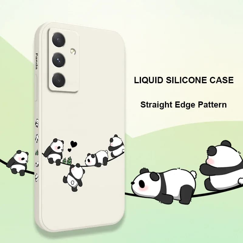 Coque de téléphone bébé Panda, étui pour Samsung Galaxy A56