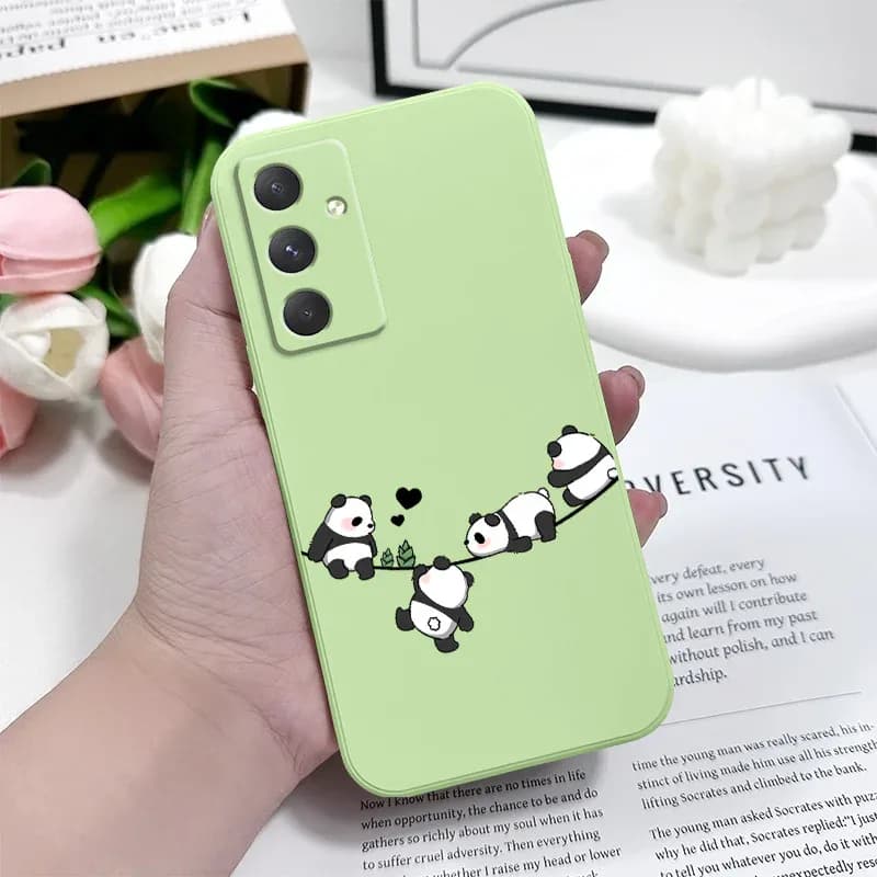 Coque de téléphone bébé Panda, étui pour Samsung Galaxy A56