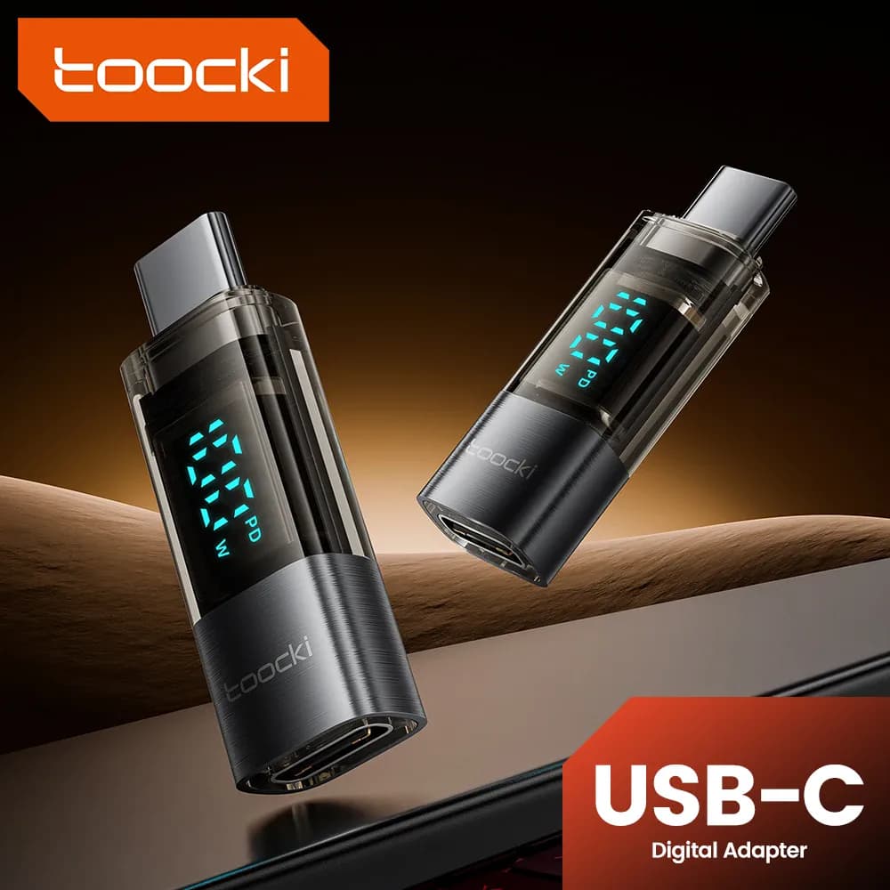 Toocki-Adaptateur USB Type-C à affichage numérique