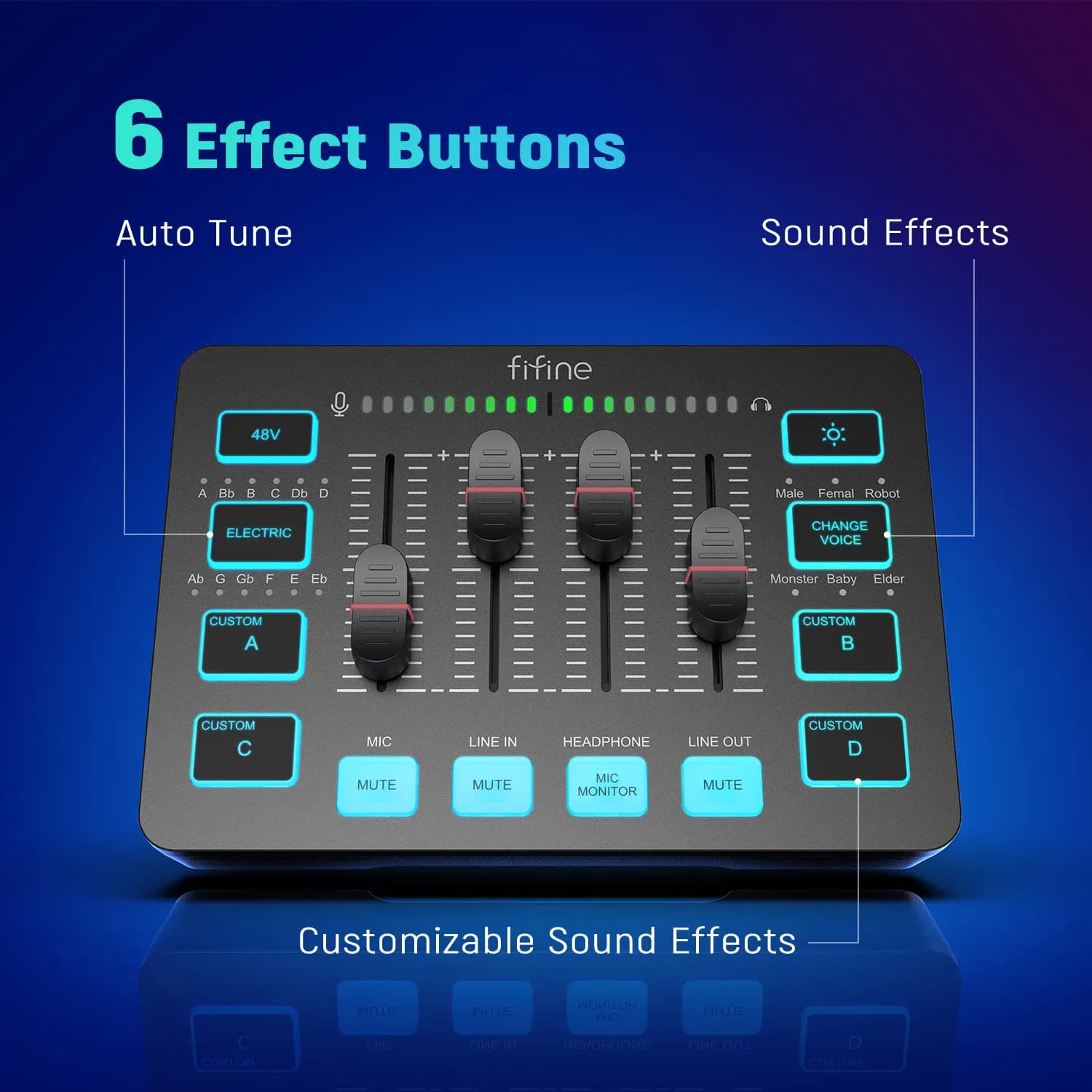 FIFINE-Centre commercial audio de jeu, streaming