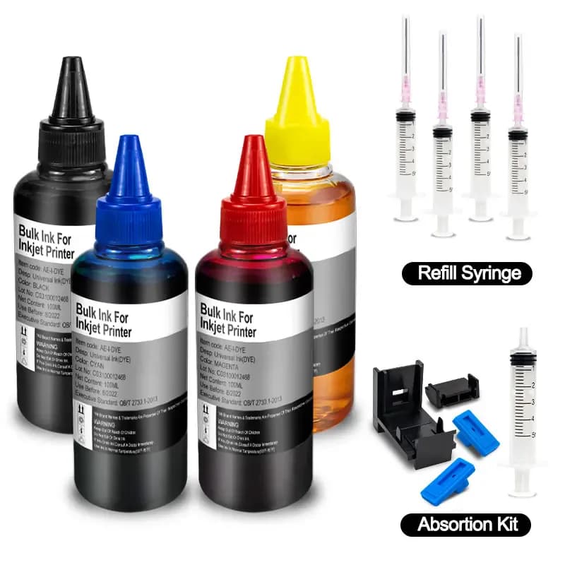 Kit de recharge d'encre universel pour imprimante, pour