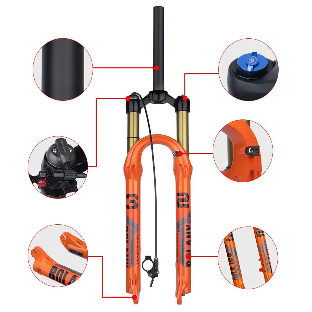 Bolany-Fourche avant de vélo de montagne en alliage de