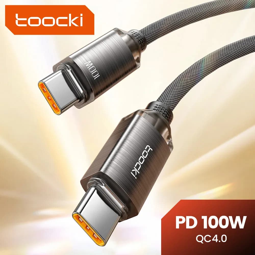Toocki PD100W câble de charge rapide USB C à C pour iPhone