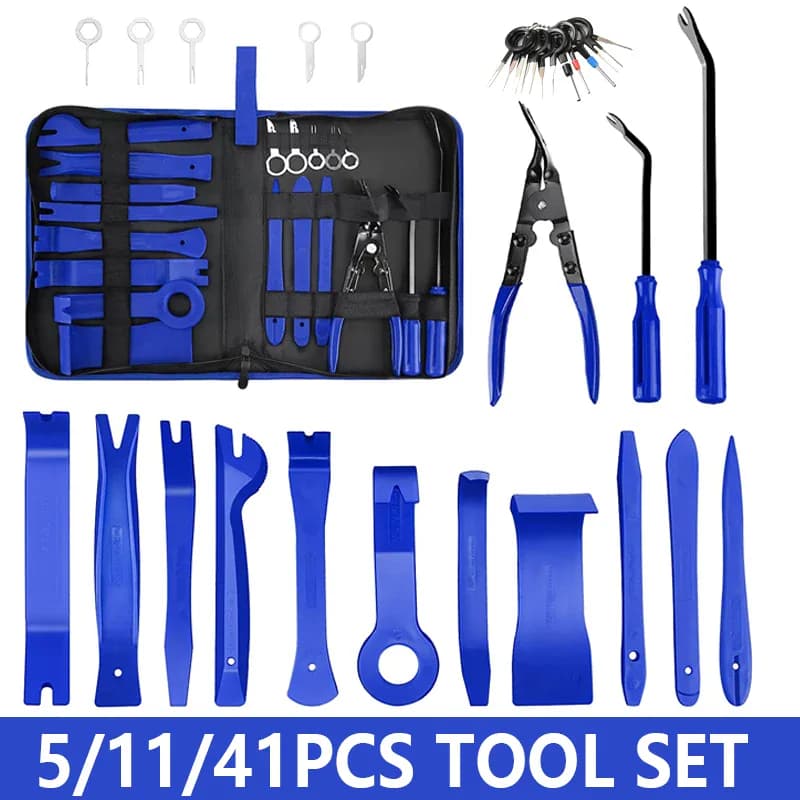 Kit d'outils de démontage pour garnitures auto en nylon