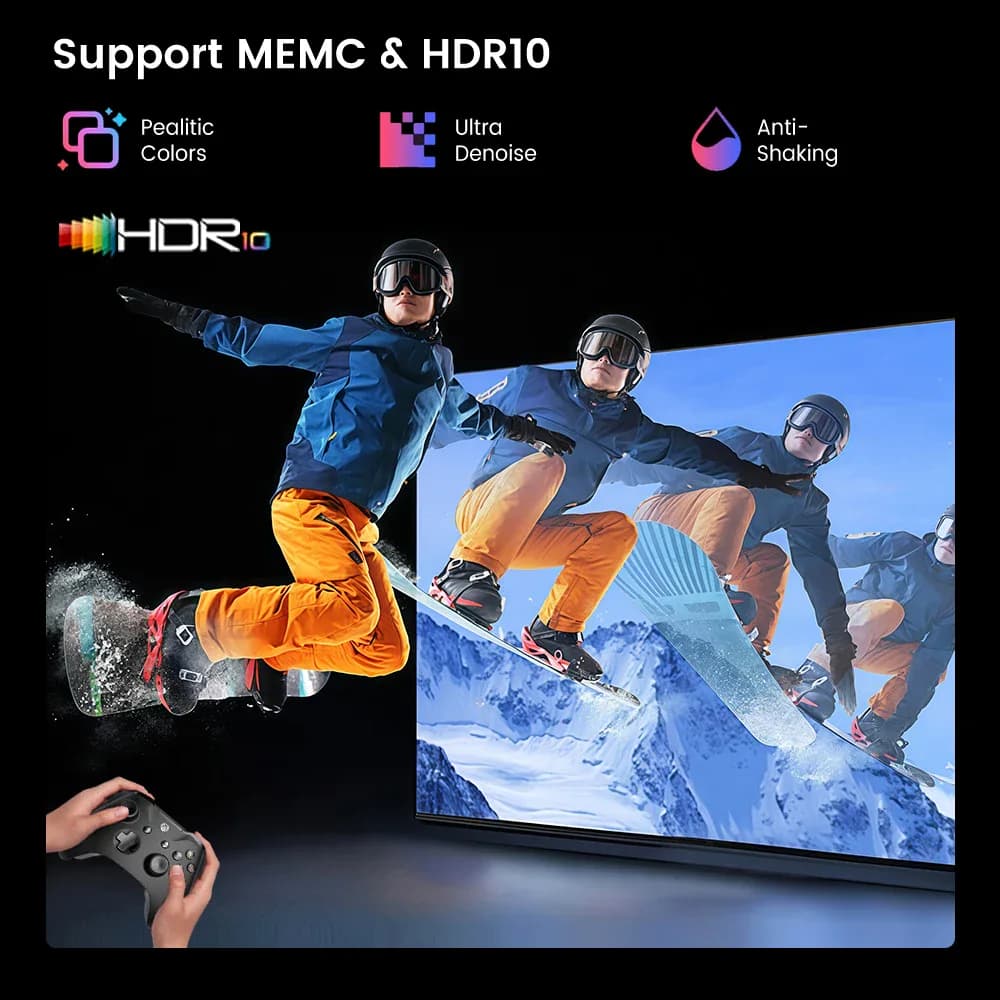Touyinger Q13W 3800 Ansi Full HD 4K projecteurs Home cinéma