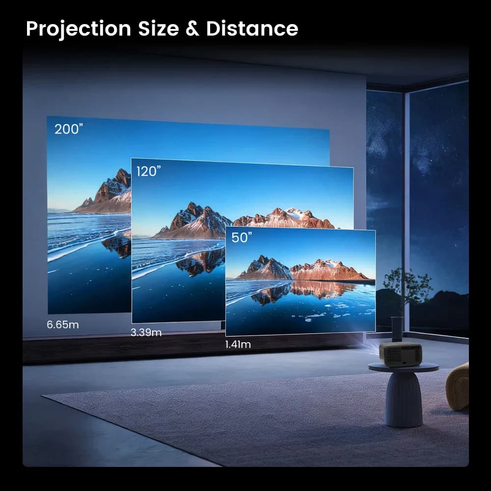 Touyinger Q13W 3800 Ansi Full HD 4K projecteurs Home cinéma