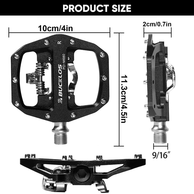 BUCKKubPedals-Pédale plate en alliage d'aluminium pour VTT