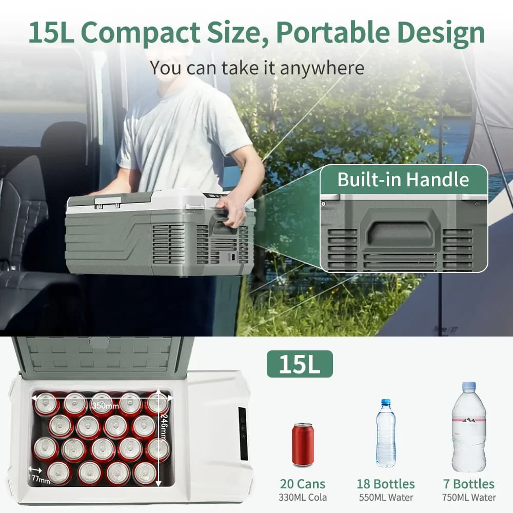 Alpicool NL15 15L réfrigérateur de voiture Portable 12