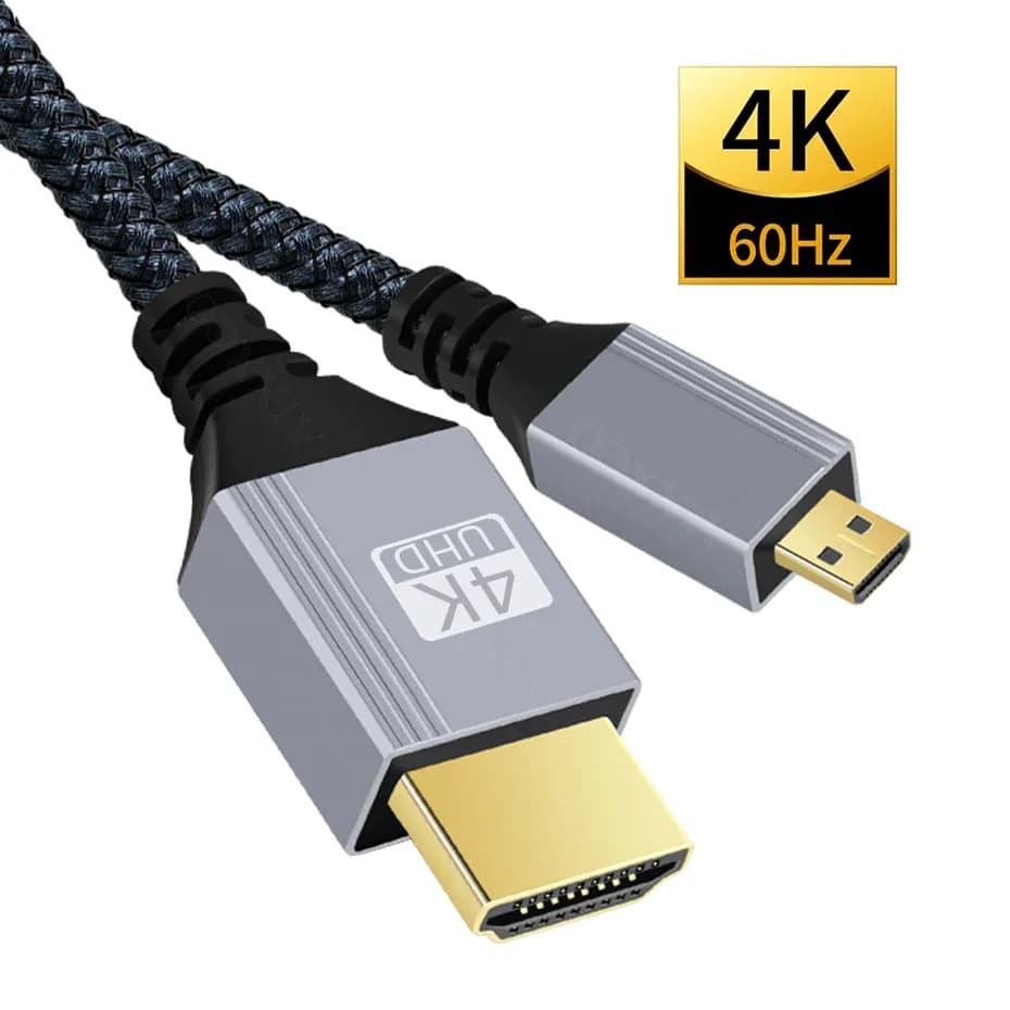 Câble Micro HDMI vers HDMI 4K 60Hz (appareil photo)