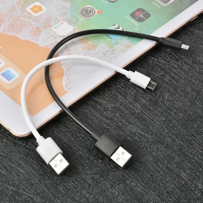 0.25 M/0.5 M court USB-A Type C Micro câbles de données