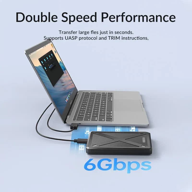 IDsonix 2.5 pouces boîtier de disque dur SATA SSD boîtier