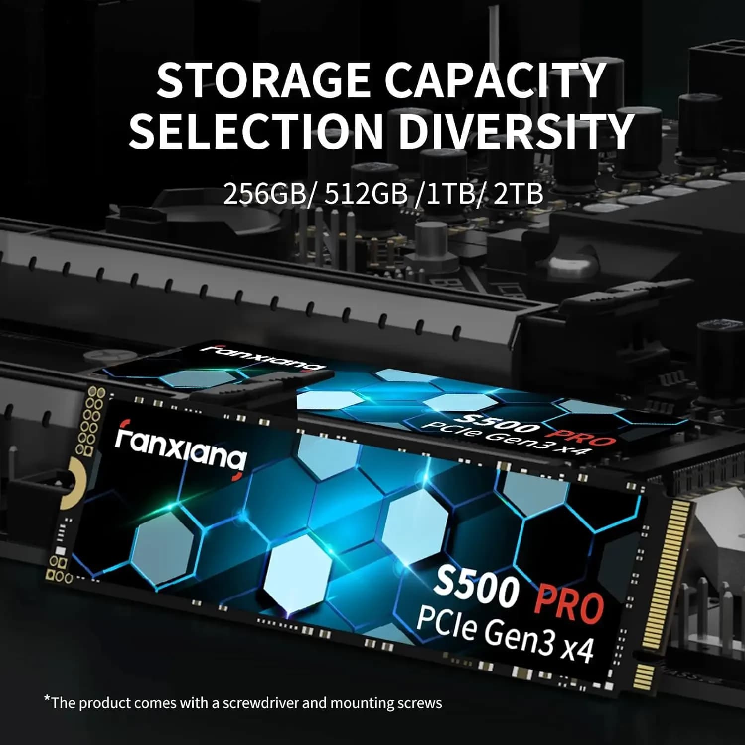 Disque dur SSD Fanxiang S500 Pro M.2 1 To 2 To 3500 Mo/s