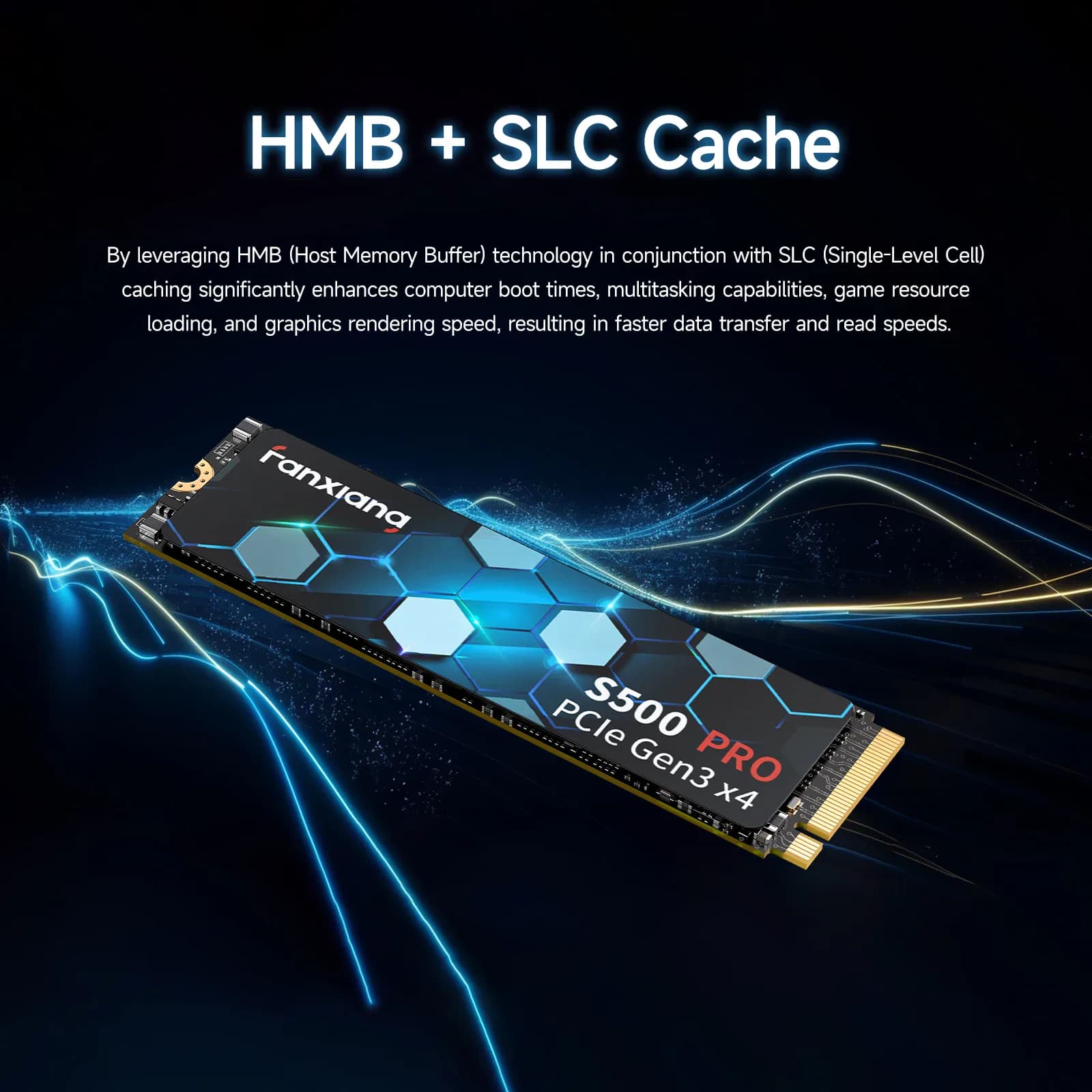 Disque dur SSD Fanxiang S500 Pro M.2 1 To 2 To 3500 Mo/s