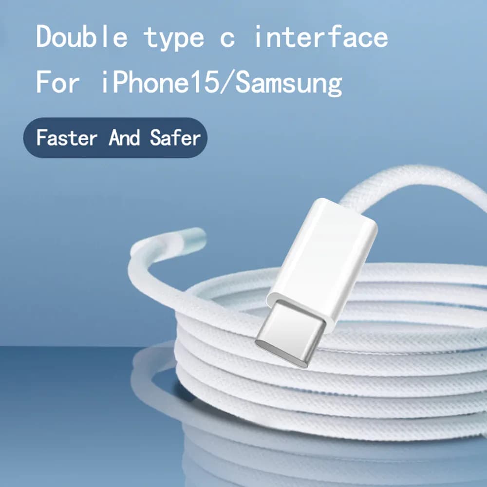 Câble de données USB C vers Type C pour téléphone portable